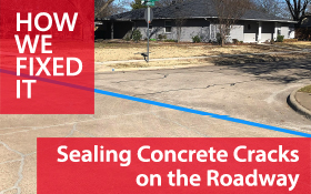 Sealing Concrete Cracks on the Roadway